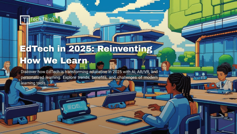 Student using AR and AI tools in a virtual EdTech classroom in 2025