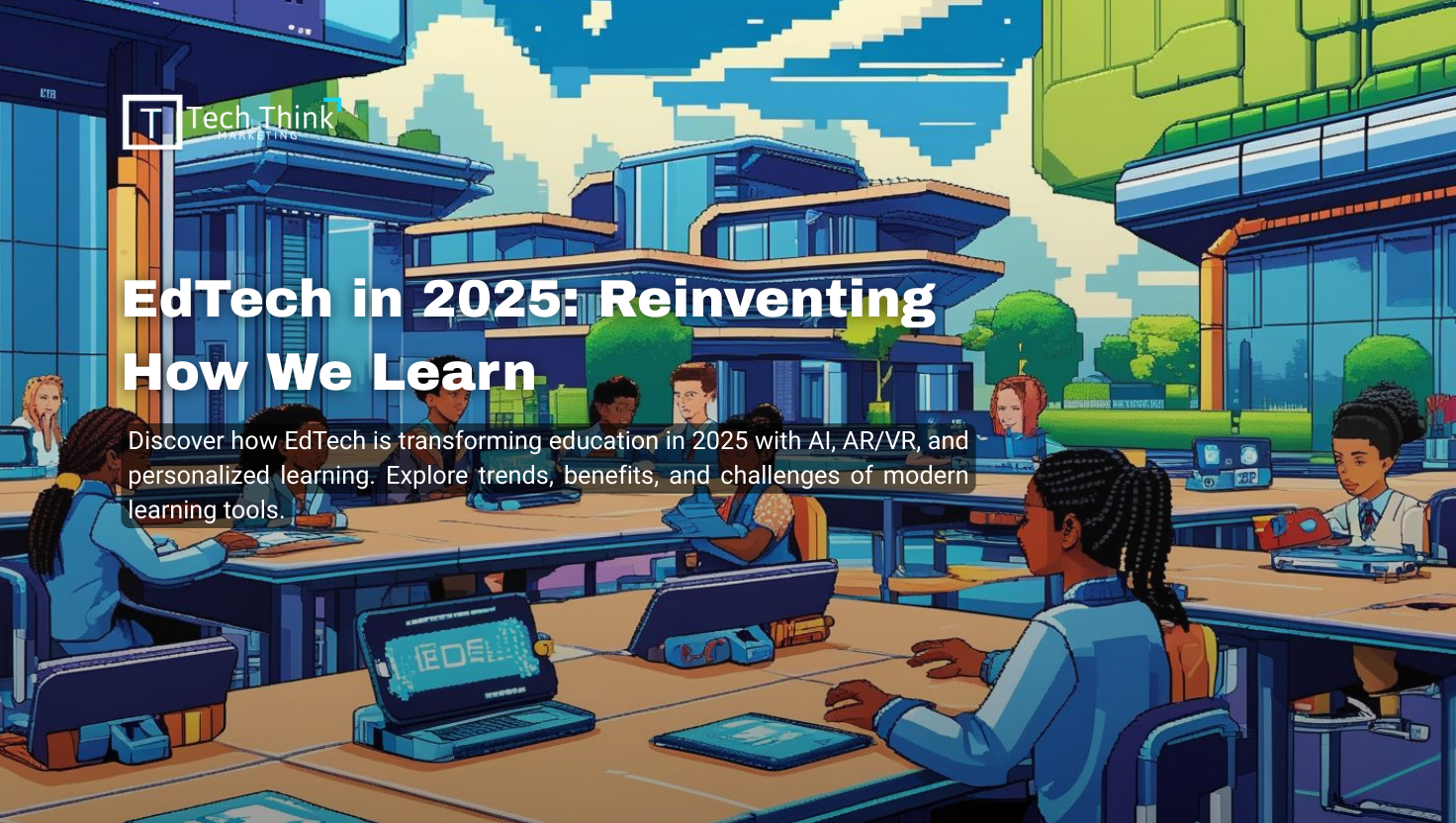 Student using AR and AI tools in a virtual EdTech classroom in 2025