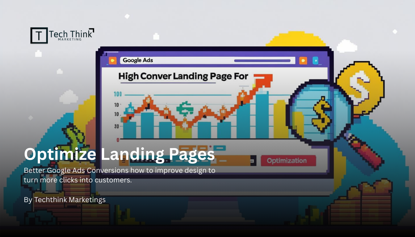 Landing page optimization process illustration for Google Ads conversions